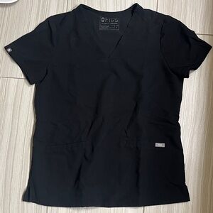 Figs Women's black scrub top